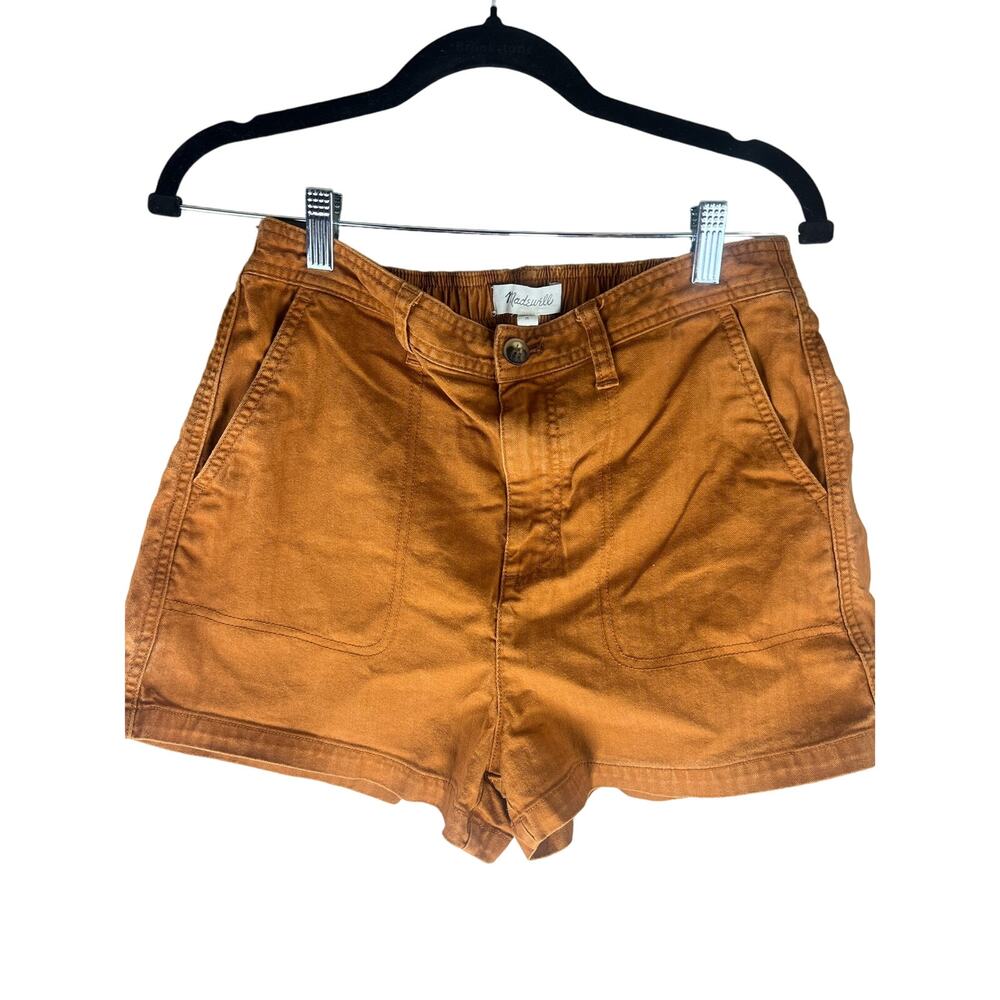 Madewell Shorts Rust Pull On Cotton Blend Elastic Waist Boho Camp Medium